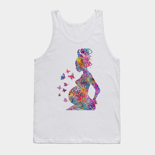 Pregnant woman Tank Top by RosaliArt